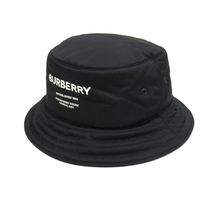 BURBERRY（バーバリー） ホースフェリー ロゴ バケットハット 8044081 1002　ブラック　サイズ：M【中古】【136 その他帽子】【四日市 併売品】【136-260408-06SH】｜フーリエ　店