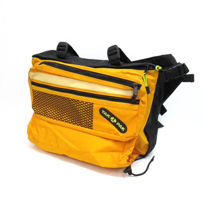 YAK PAK 90~00’s Student bag/Day Bag ヤックパック ステューデントバッグ デイパック メッセンジャーバッグ ブラック/イエロー【中古】【137 カバン】【四日市 併売品】【137-260409-02SH】|フーリエ 店