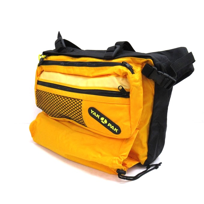 YAK PAK 90～00’s Student bag/Day Bag ヤックパック ステューデントバッグ デイパック メッセンジャーバッグ ブラック/イエロー 【中古】【137 カバン】 【四日市 併売品】【137-260409-05SH】