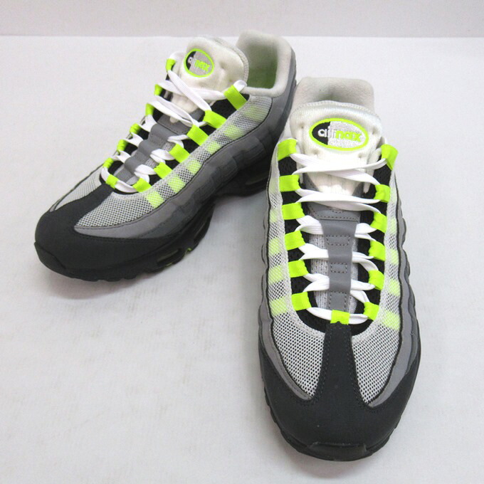 NIKE AIR MAX 95 OG ナイキ エア マックス 95 オリジナル CT1689-001　ブラック/グレー/ネオンイエロー　サイズ：28cm 【中古】【139 スニーカー】 【四日市 併売品】【139-260414-06SH】