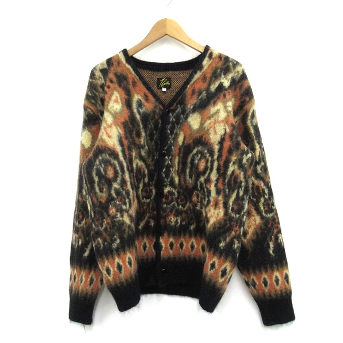 Needles 25AW Mohair Cardigan - Paisley ニードルズ/ニードルス モヘヤジレー RW356 マルチ色合い 大きさ：S【中古】【125 DM】【四日市 併売品】【125-260427-02SH】
