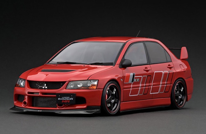 ティーケー．相手 1/18 Mitsubishi Lancer Evolution IX MR (CT9A) Red【中古】【ミニカー】【四日市 併売品】【071-260510-06FH】