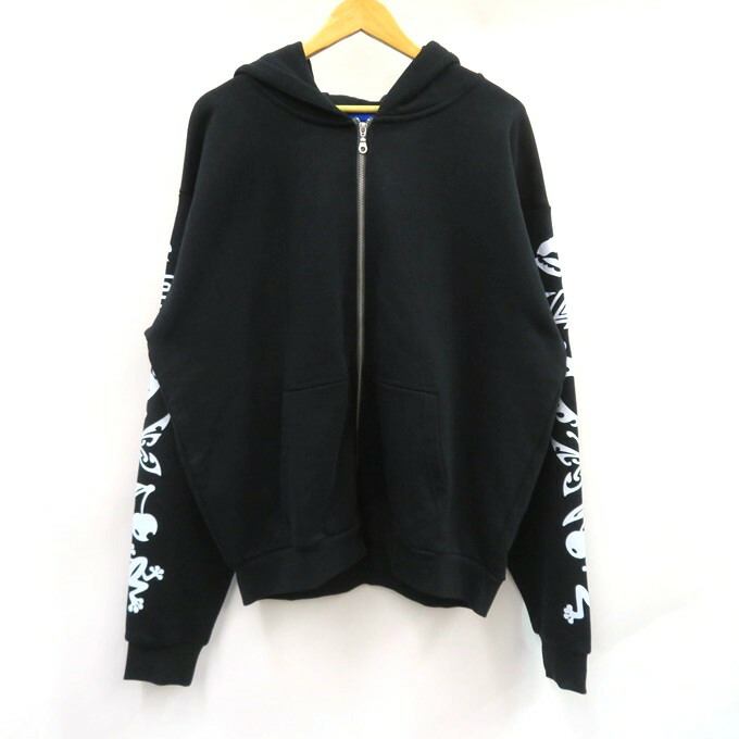 PLZ Make It Ruins Elemental Zip Up Hoodie プリーズ・メイク・イット・ルインズ ジップアップ フーディ / パーカー 黒いこと 大きさ：XL【中古】【126 表どおり】【四日市 併売品】【126-260604-02VH】