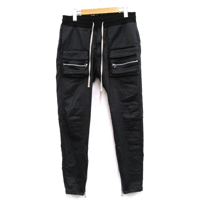 Danke Schon COATING ZIPCARGO PANTS ダンケシェーン コーティングジップカーゴパンツ 22A-PTL020-DS 黒いこと 大きさ：34/XL【中古】【126 表どおり】【四日市 併売品】【126-260525-06SH】
