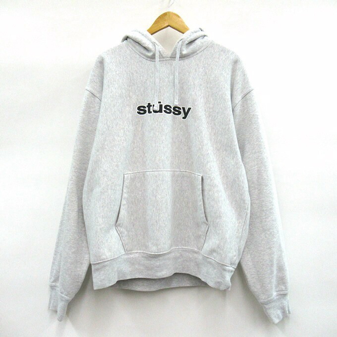 STUSSY(ステューシー) ロゴプリント プルオーバーフーディー パーカー Z4000SAS グレー サイズ:XL【中古】【126 ストリート】【四日市 併売品】【126-260616-03SH】|フーリエ 店