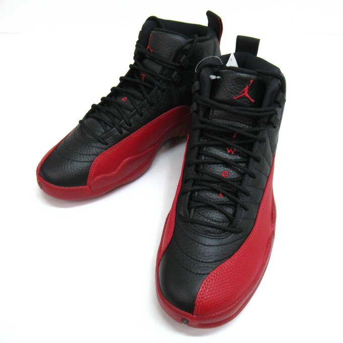 NIKE AIR JORDAN 12 RETRO "BRED/FLU GAME" ナイキ エアジョーダン 12 レトロ CT8013-002 ブラック/バーシティーレッド サイズ:27.5cm【中古】【139 スニーカー】【四日市 併売品】【139-260630-06SH】|フーリエ 店