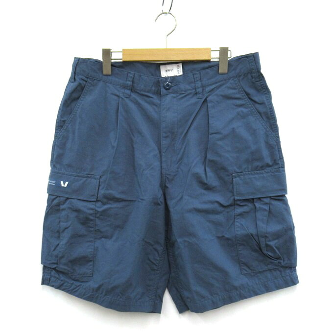 WTAPS 25SS MILS9601 / SHORTS / COTTON. RIPSTOP ダブルタップス リップストップ 6ポケットショーツ ハーフパンツ 251WVDT-PTM05 ブルー サイズ:04(XLサイズ)【中古】【126 ストリート】【四日市 併売品】【126-260717-03SH】|フーリエ 店