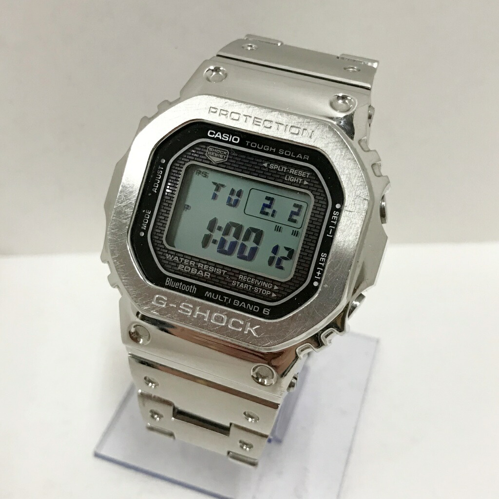 楽天市場 Casio カシオ G Shock ジーショック Gmw B5000d 1jf カラー シルバー 中古 141 時計 鈴鹿 併売品 141 2102 06ns フーリエ 楽天市場店