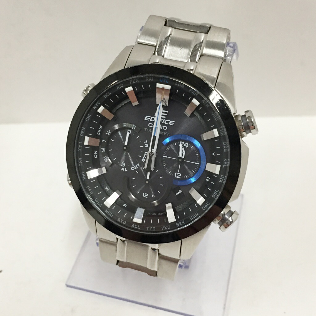 代引不可 Casio カシオ Edifice Eqw T630j ソーラー カラー ブラック シルバー 中古 141 時計 鈴鹿 併売品 141 02ns フーリエ 店 人気ブランド Catchtheiridium Com