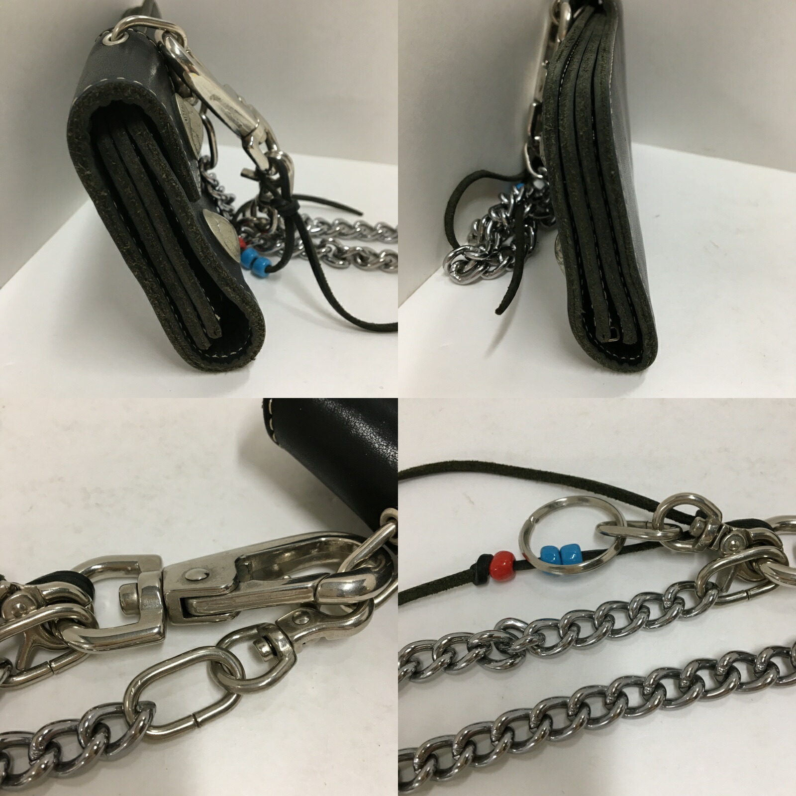 Red Moon レッドムーン コンチョ付きチェーンウォレット長財布 カラー ブラック 中古 138 財布 鈴鹿 併売品 138 05ns septicin Com