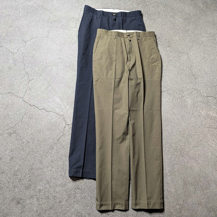 BARNSTORMER (バーンストーマー) 1313KSP [ RIPSTOP DRESS FATIGUE] 下唇立ちふさがる ドレスファティーグパンツ (NAVY) (OLIVE) [定番商いもの]