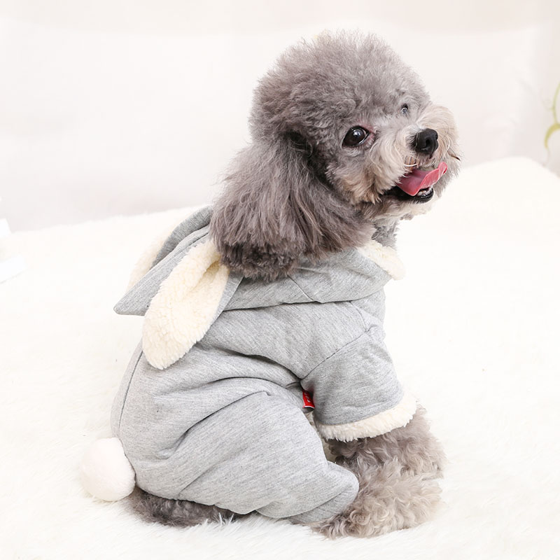 ペット服 犬 フード付き アウトドア 洋服 旅行 猫 裏起毛 中型 おしゃれ着 ふわふわ スウェット 新年 ギフト 大型 寒さ対策 防寒 コート 散歩 小型 猫用 暖かい 衣装 お出かけ フード 服装プレゼント コスプレ ウサギ耳 子犬用 ウサギ お散歩 セーター