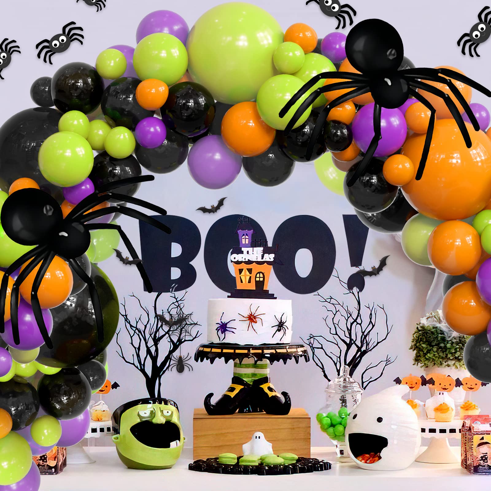 楽天市場】ハロウィン風船飾り バルーンセット 215個 風船オレンジ