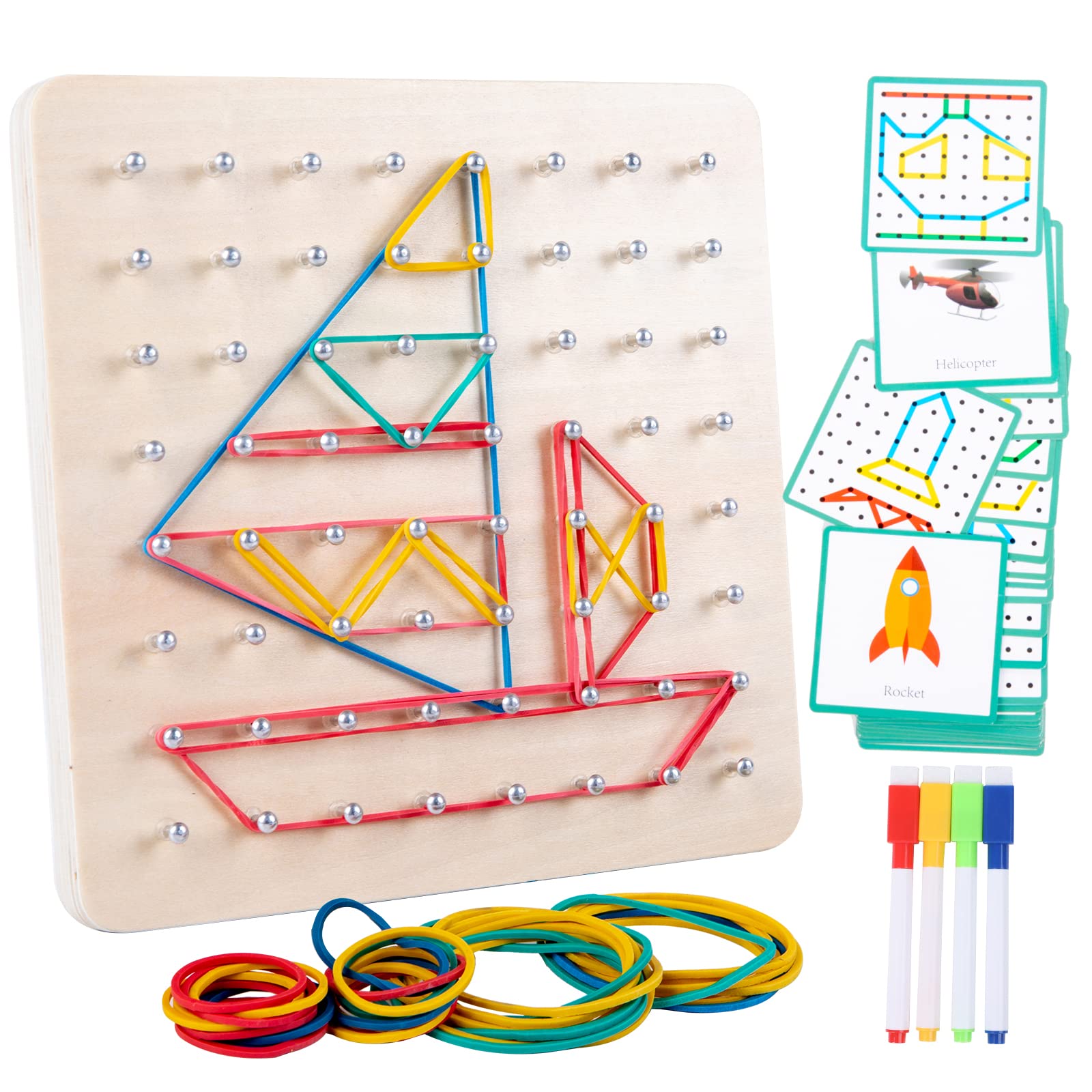 【特価商品】Thoth Montessori 木製ジオボード 数学的操作材料 配 Amazon.co.jp: Thoth Montessori 木製ジオボード 数学的操作材料 配列