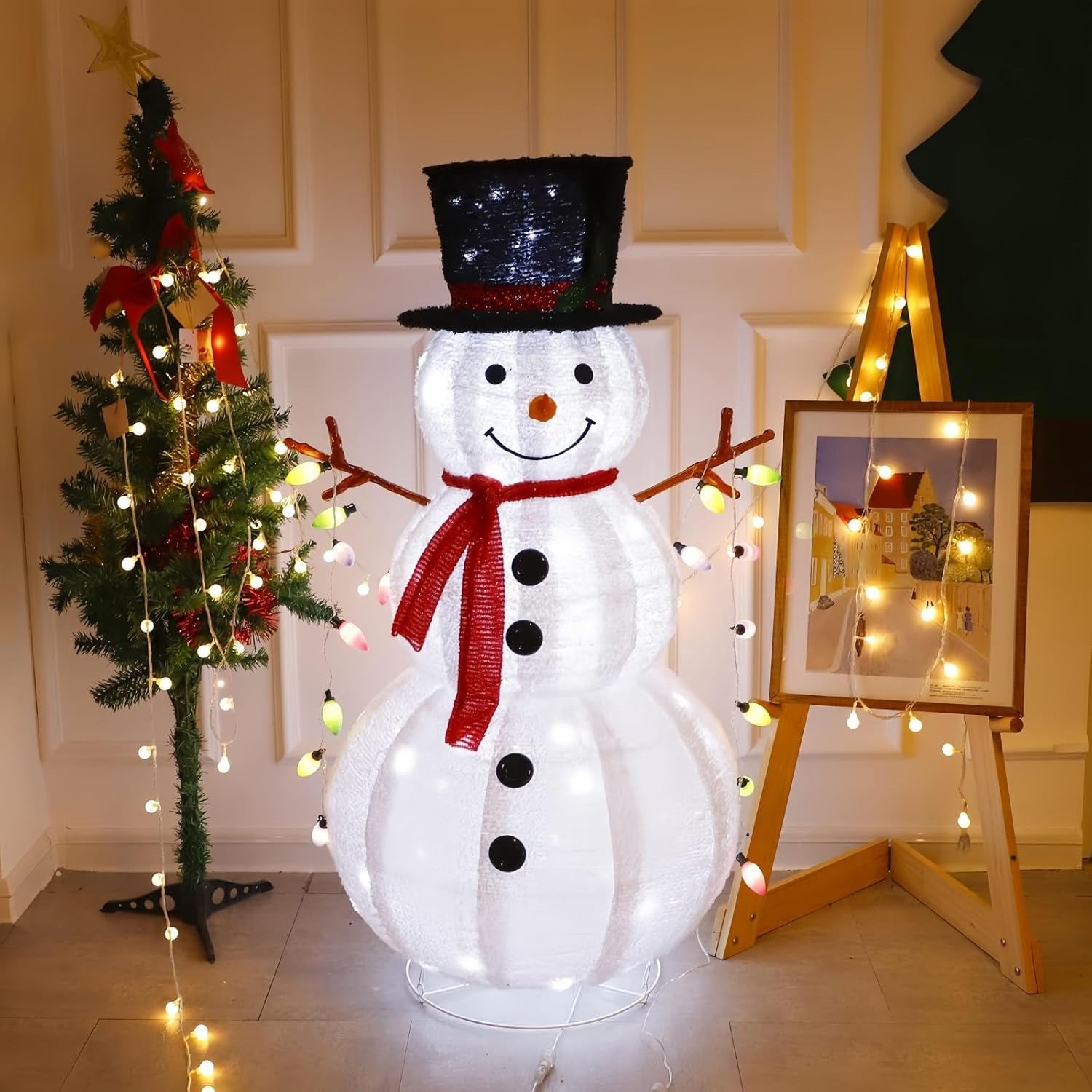 クリスマス飾りつけ 雪達磨 室外 LED 飾りつけ IP44雨合羽 雪達磨 クリスマス 電飾 折りたたみ能力のある 好いたらしい 室外 室内 部屋の入り口 庭 お店 販売店 生まれ落ちる日 儀式用 寄りあい飾りつけ Led点火装置 クリスマス 点火装置 室外かざり付ける