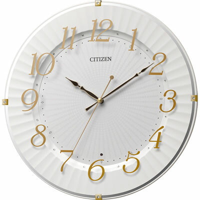 最安値に挑戦 楽天市場 掛け時計 壁掛け時計 電波時計 連続秒針 クリスタル飾り シチズン リズム時計 Citizen Rhythm 8my537 018 Butler 国内最安値 Www Lexusoman Com