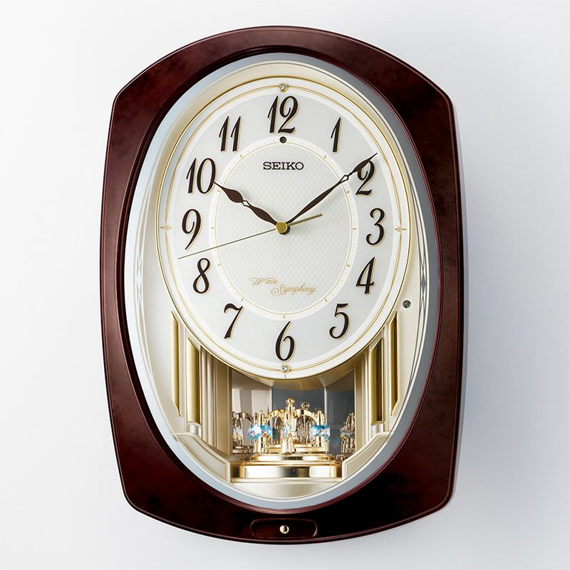 美品 SEIKO AM263S 電波メロディ時計 楽天市場】安心の品質と見やすさ！ SEIKO 掛け時計 振り子
