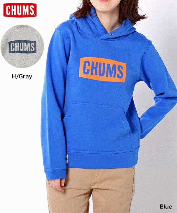 【CHUMS】Logo Pullover Parka  チャムスロゴプルオーバーパーカー/山うしろ帯/アウトドア/メンズ/レディース/流汗/COTTON USA/ルーズシルエット/フーディー/伸び伸びする/ゆったり/成人男性/成人女性/women/