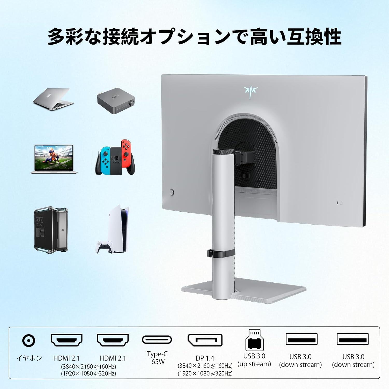 液晶ディスプレイ 27インチ QD-MiniLED 4K UHD 量子ドットゲーミング