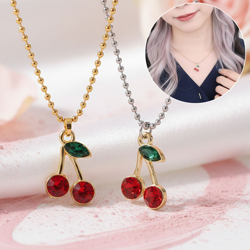 楽天市場】さくらんぼ ネックレス チェリー Felix フィリックス 赤