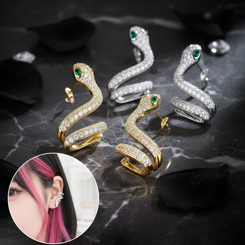 楽天市場】片耳 ピアス 蛇 レディース スネーク 爬虫類 ヘビ 可愛い