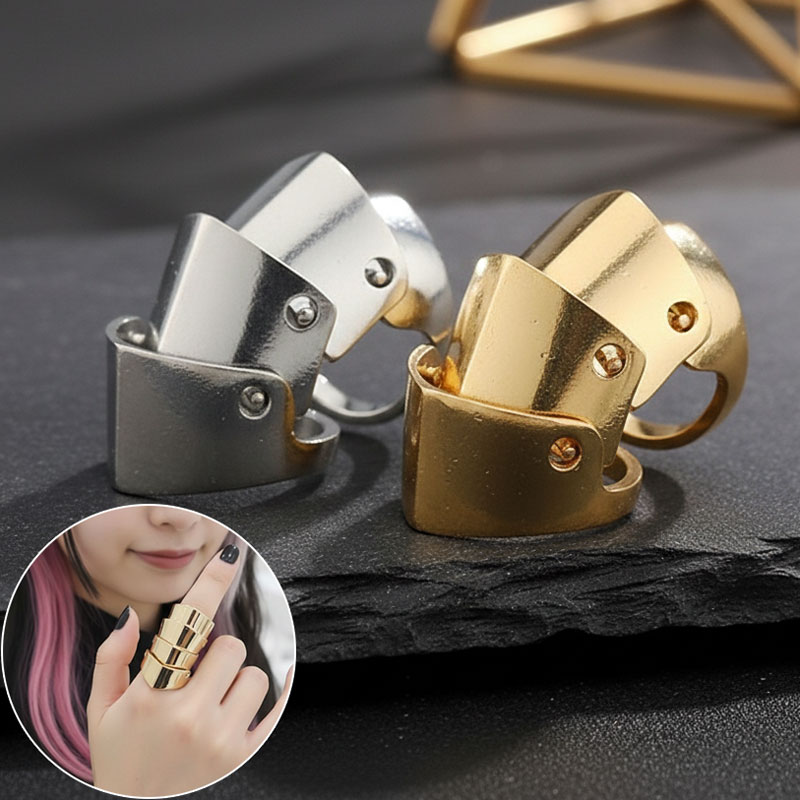 楽天市場】ゴールドアーマーリング 鎧の指輪 真鍮 ブラス