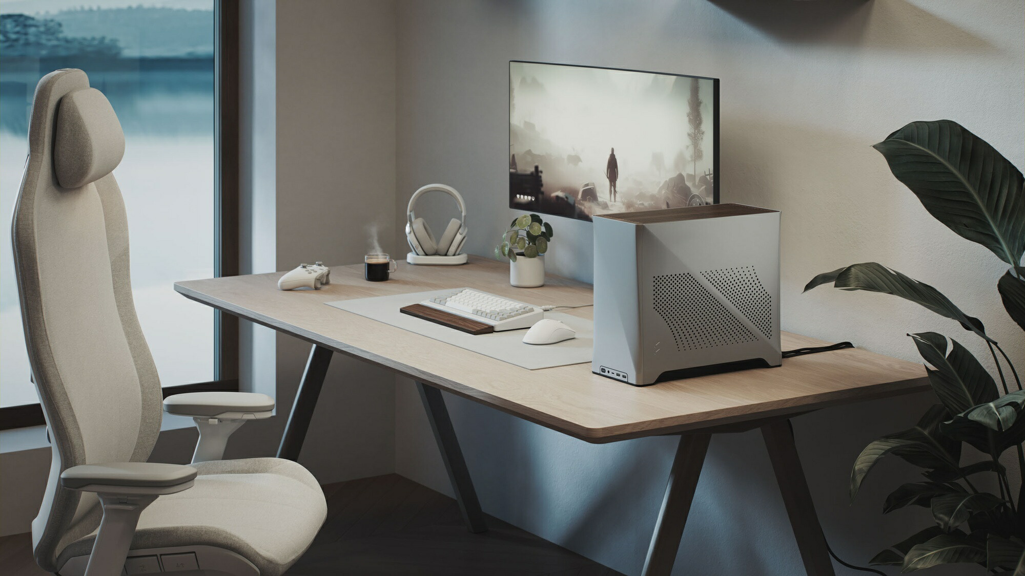 Fractal Design Era 2 Silver ミニ主柱型マイコン容れもの Mini-ITX 相応う しろがね色FD-C-TOR1A-01