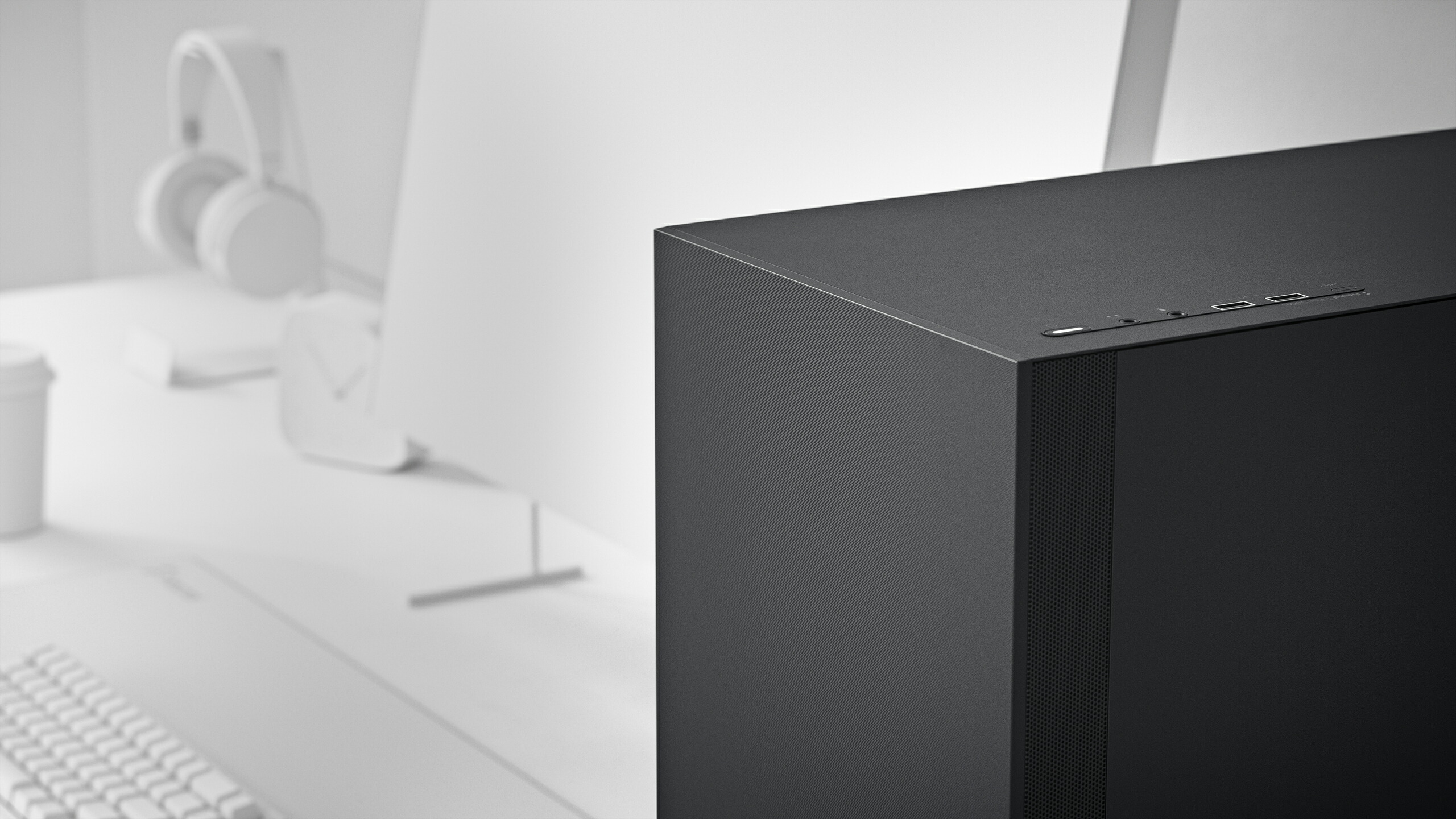 Fractal Design Pop Silent Black Solid 真っただ中高閣型パソコン容れもの 黒いことFD-C-POS1A-01