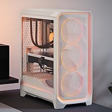 Fractal Design Meshify 3 Ambience Pro RGB White TG Clear Tint 真っただ中主柱型マイコン容れもの クリアティント 強化因子硝子ダイアログボックス 白いことFD-C-MES3A-05