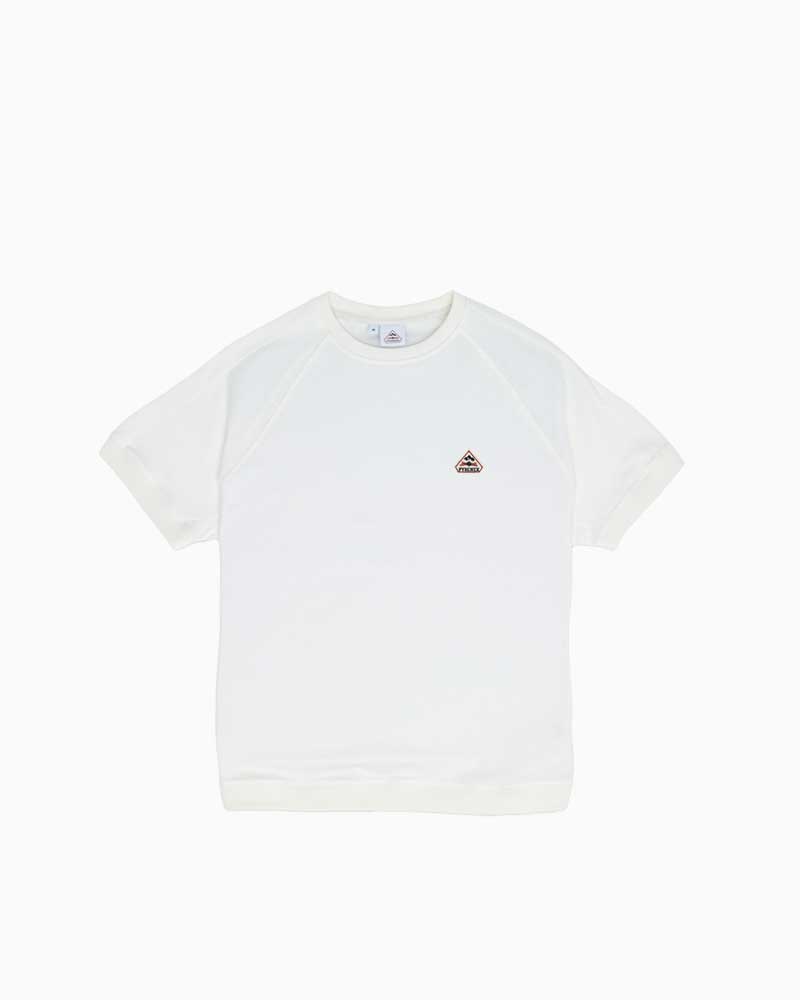 ピレネックス【PYRENEX】- T-shirts \u0026 polos -PEAK(ホワイトアリッサム) メンズ ピーク Tシャツ ラグランスリーブ オーガニックコットン