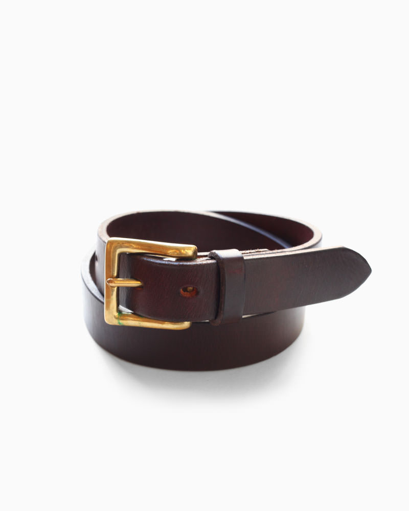 マクロスティ【McROSTIE】 MRG 811 BELT(ハバナ)　ベルト　30mm　ハーネスレザー　牛革