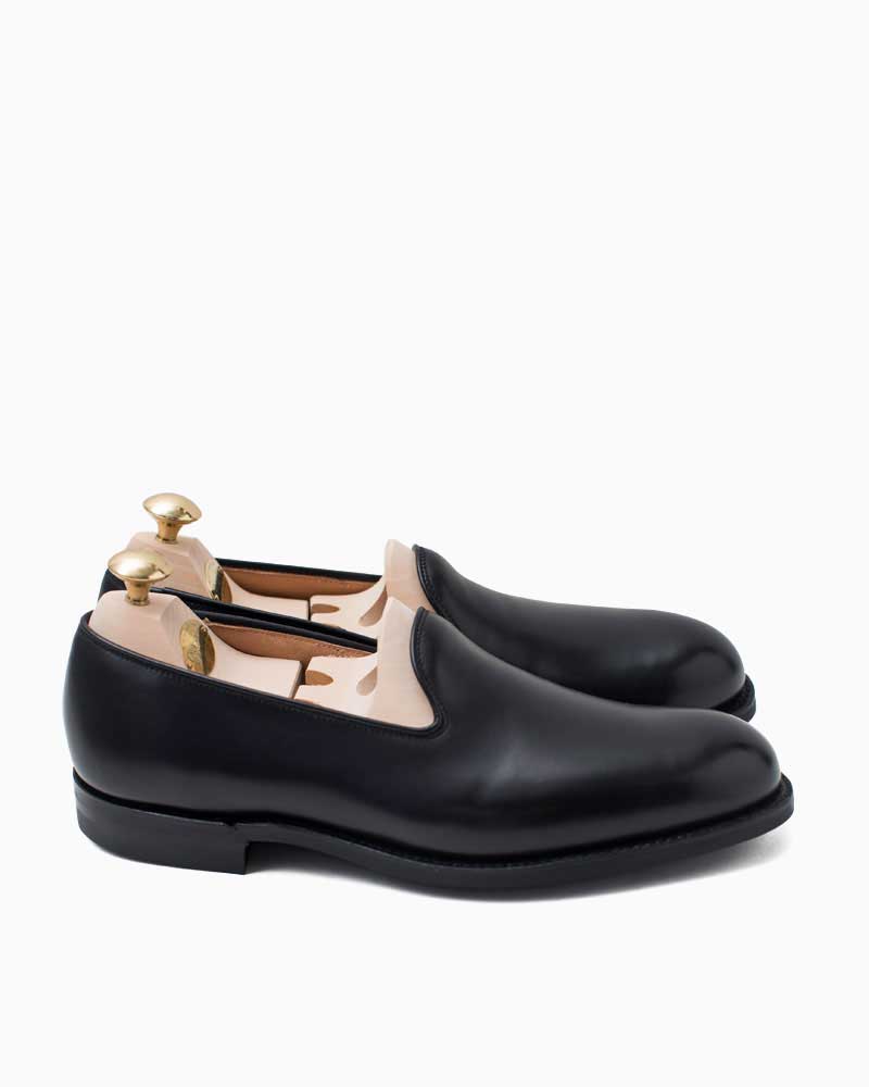 クロケット＆ジョーンズ【Crockett&Jones】KENSINGTON4（ブラック）ケンジントン4　カーフ　シティソール　ローファー　牛革　メンズ画像