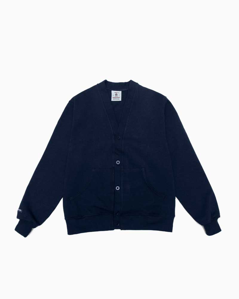 バーバリアン【BARBARIAN】12薬局衡オンス CARDIGAN LONG / VFE19 (米国海軍) メンズ 長袖 へヴィーウエイト ラグビープルオーバー ラガープルオーバー ジレー 無地 益荒男