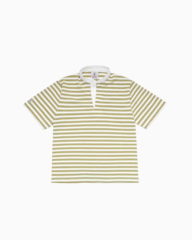 バーバリアン【BARBARIAN】8薬局衡オンス HENLEY SHORT / WSF18Y (白いこと/オリーブ) \