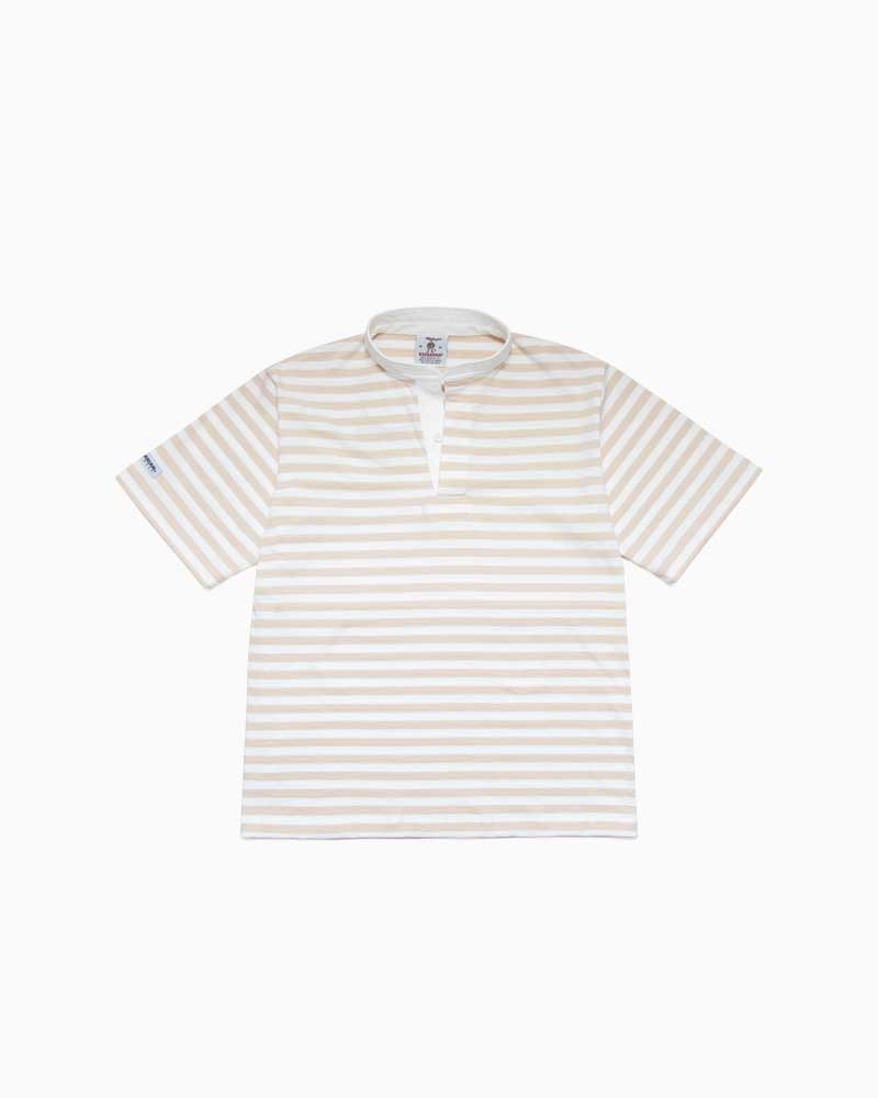 バーバリアン【BARBARIAN】 8oz HENLEY SHORT / WSF19Y (ホワイト/ベガスゴールド)　\