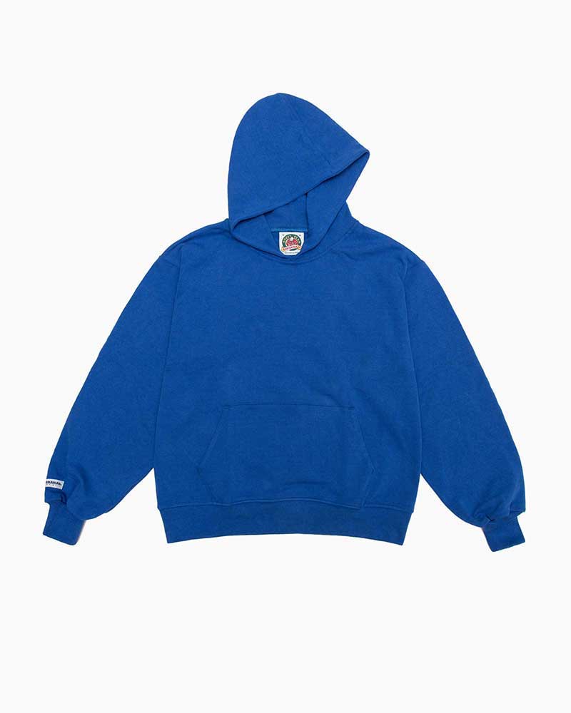 バーバリアン【BARBARIAN】12薬局衡オンス KANGAROO HOODIE / WFF05 (ロイヤル) メンズ 長袖 へヴィーウエイト カンガルーフーディ ラグビープルオーバー ラガープルオーバー 無地 カナダ大いさ パーカー-トップス-メンズファッション