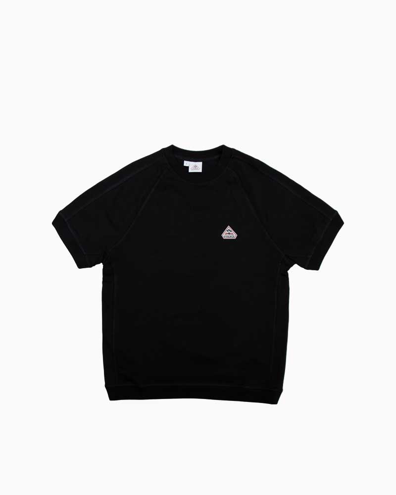 ピレネックス【PYRENEX】- T-shirts \u0026 polos -PEAK(ブラック) メンズ ピーク Tシャツ ラグランスリーブ オーガニックコットン