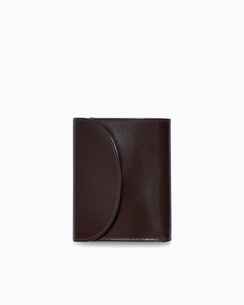 べオーマレザーカンパニー【BEORMA LEATHER COMPANY】型番：S0007 3FOLD WALLET（幽々たる赤銅色) 三つ折りがま口 コンパクトウォレット ブライドルレザー 牛皮 男女兼用 財布・ケース-メンズ財布-バッグ・小物・ブランド雑貨