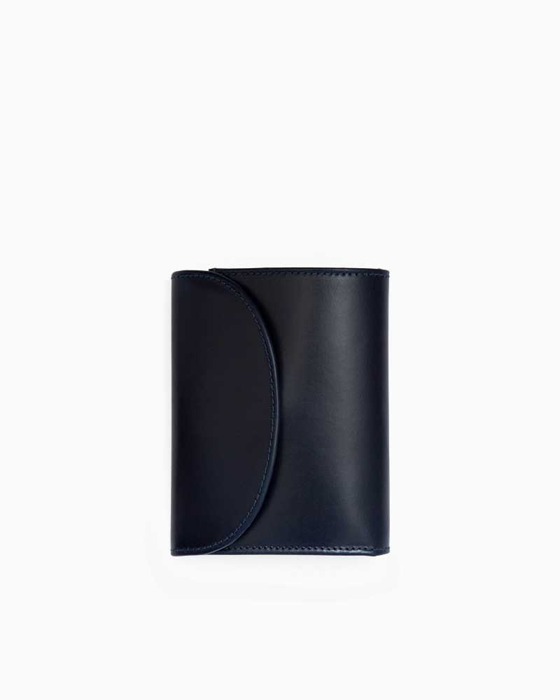べオーマレザーカンパニー【BEORMA LEATHER COMPANY】型番：S0007 3FOLD WALLET（米国海軍) 三つ折りがま口 コンパクトウォレット ブライドルレザー 牛皮 男女兼用 バッグ・小物・ブランド雑貨-メンズ財布