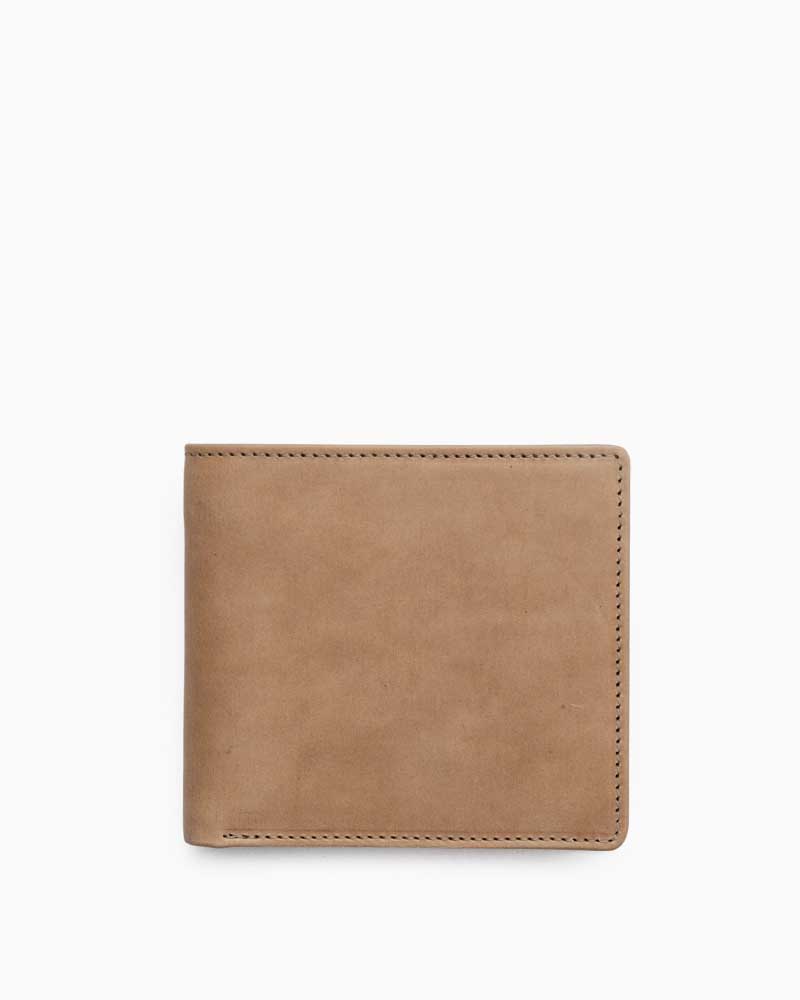 べオーマレザーカンパニー【BEORMA LEATHER COMPANY】型番：S0040（ナチュラル)　財布　二つ折り財布　ノートケース　ヴィンテージブライドルレザー　牛革　男女兼用｜フレームショップ