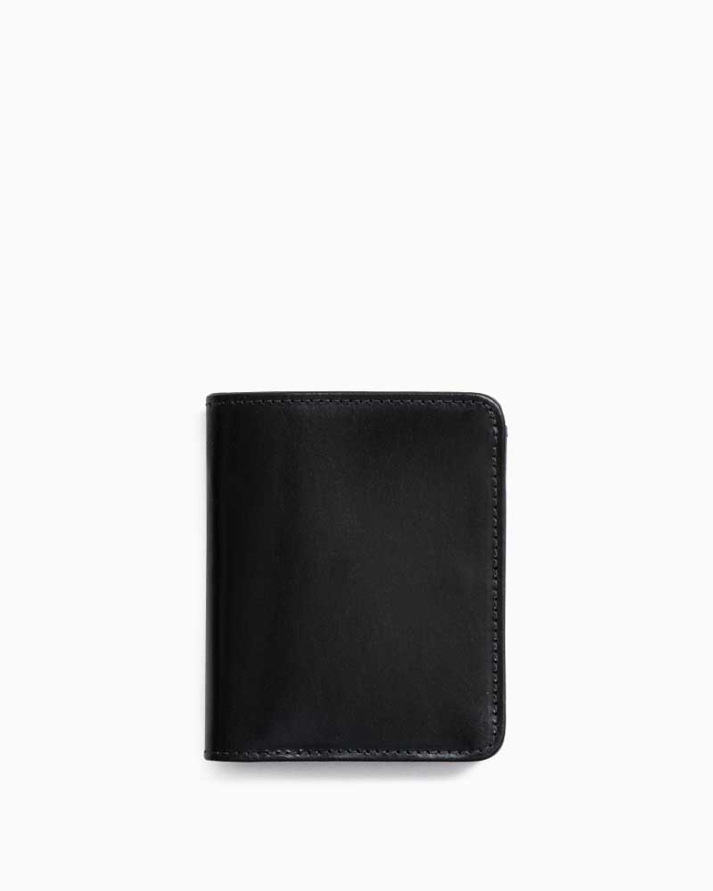 べオーマレザーカンパニー【BEORMA LEATHER COMPANY】 型番：S0050 SLIM SNAP NOTE CASE（ブラック)　二つ折り財布　スナップ付き　スリムノートケース　ブライドルレザー　牛革　男女兼用