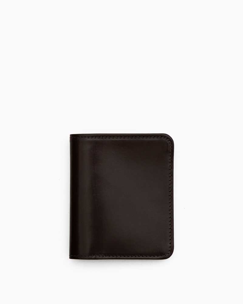 べオーマレザーカンパニー【BEORMA LEATHER COMPANY】 型番：S0050 SLIM SNAP NOTE CASE（ダークブラウン)　二つ折り財布　スナップ付き　スリムノートケース　ブライドルレザー　牛革　男女兼用