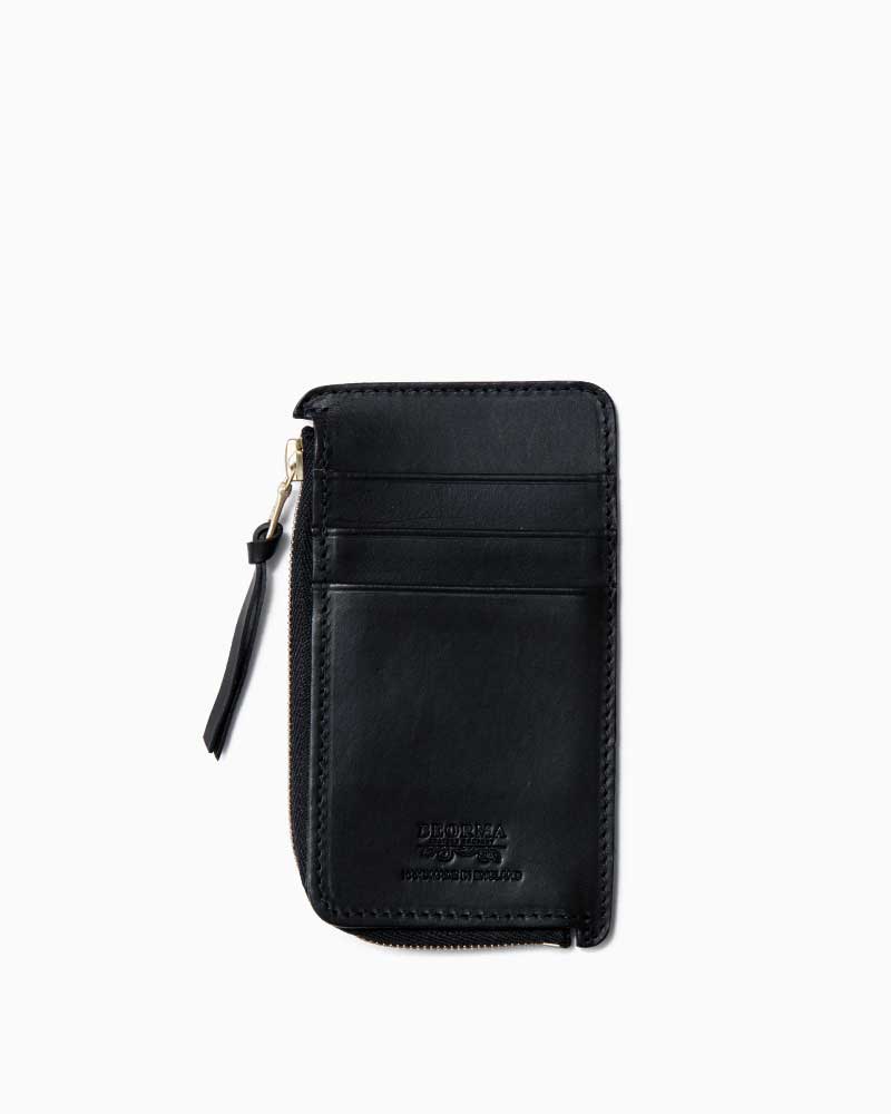 べオーマレザーカンパニー【BEORMA LEATHER COMPANY】型番：S0086 FRAGMENT CASE（ブラック)　フラグメントケース　L字型ジップ　ミニウォレット　バダラッシレザー　フルベジタブルタンニングレザー　牛革　男女兼用｜フレームショップ