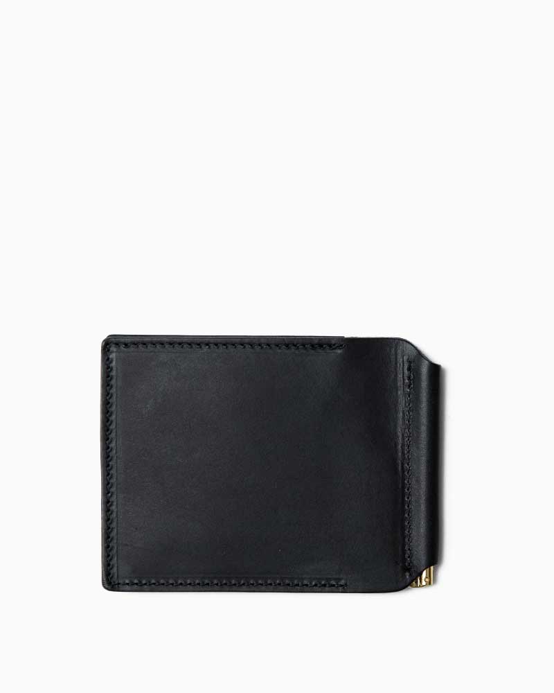 べオーマレザーカンパニー【BEORMA LEATHER COMPANY】型番:S0087(ブラック) マネークリップウォレット バダラッシレザー フルベジタブルタンニングレザー 牛革 男女兼用|フレームショップ