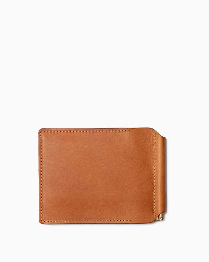 べオーマレザーカンパニー【BEORMA LEATHER COMPANY】型番:S0087(タン) マネークリップウォレット バダラッシレザー フルベジタブルタンニングレザー 牛革 男女兼用|フレームショップ