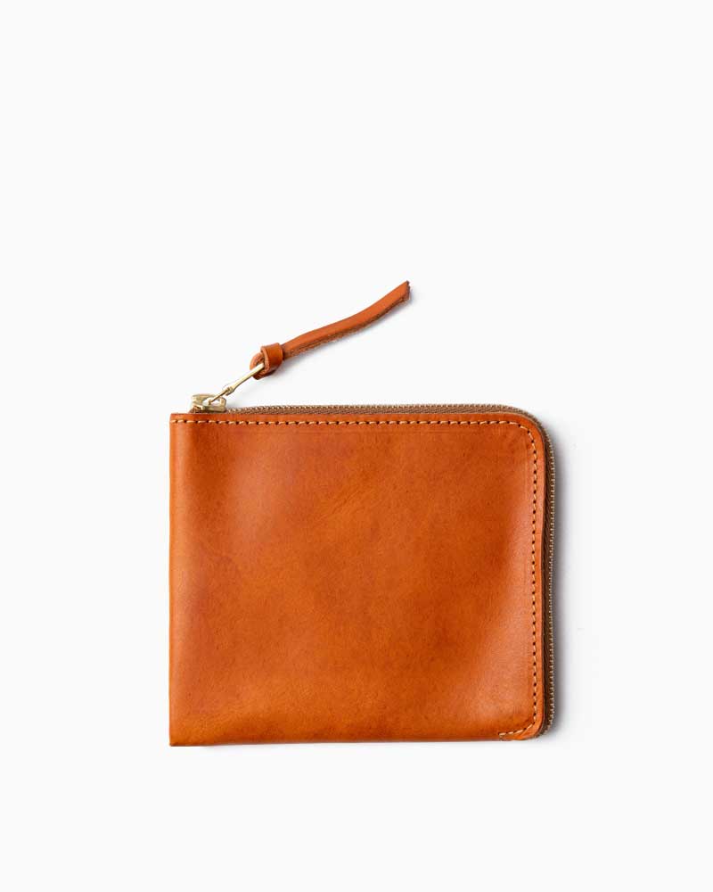 べオーマレザーカンパニー【BEORMA LEATHER COMPANY】 型番:S0071 MULTI PURSE(タン) マルチパース L字型ジップ コンパクトウォレット バダラッシレザー フルベジタブルタンニングレザー 牛革 男女兼用