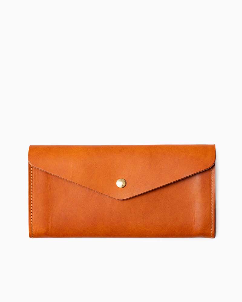 べオーマレザーカンパニー【BEORMA LEATHER COMPANY】型番：S0089（タン) エンベロープウォレット 長札入れ バダラッシレザー フルベジタブルタンニングレザー 牛皮 男女兼用 メンズ財布-財布・ケース-バッグ・小物・ブランド雑貨