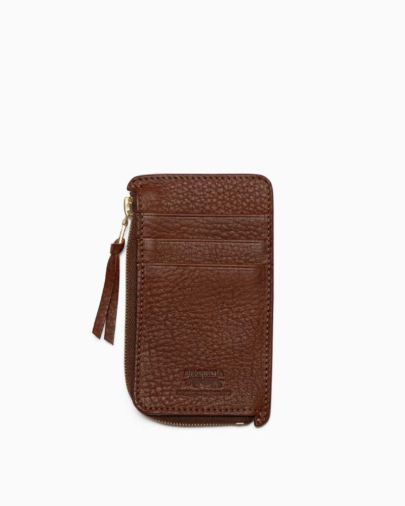 べオーマレザーカンパニー【BEORMA LEATHER COMPANY】 型番：S0086 FRAGMENT CASE（ミッドブラウン)　フラグメントケース　L字型ジップ　ミニウォレット　ナチュールレザー　フルベジタブルタンニングレザー　牛革　男女兼用