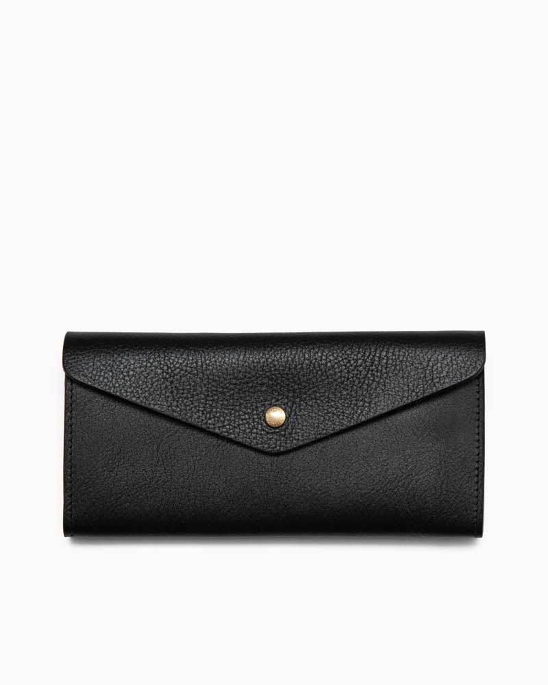 べオーマレザーカンパニー【BEORMA LEATHER COMPANY】型番：S0089（黒いこと) エンベロープウォレット 長札入れ ナチュールレザー フルベジタブルタンニングレザー 牛皮 男女兼用 メンズ財布-バッグ・小物・ブランド雑貨