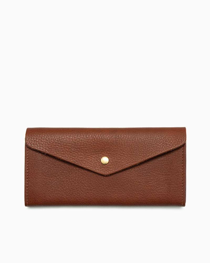 べオーマレザーカンパニー【BEORMA LEATHER COMPANY】型番：S0089（ミッドブラウン)　エンベロープウォレット　長財布　ナチュールレザー　フルベジタブルタンニングレザー　牛革　男女兼用｜フレームショップ